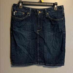 Carhartt Dark Blue Denim Midi Skirt